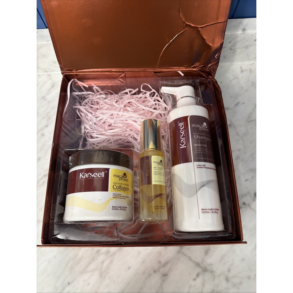 Karseell Collagen Treatment Set Of Hair Mask Shampoo Argan Oil for All Hair Type